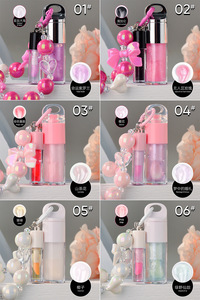 MLM Customizable <b>Lip</b> Oil 1+1 Pearl Bracelet <b>Lip</b> Gloss Mirror Shine Color Changing <b>Lip</b> Oil Fruit Fragrance Nourishing <b>Lip</b> Care - Product Image 5