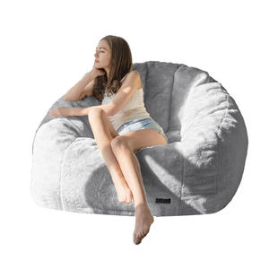 सुपर नरम आधुनिक बीन बैग कुर्सी किशोर वयस्कों कॉर्डरॉय कपड़े आलसी सोफे हैंडल धोने योग्य बीन सोफा बिस्तर सुविधा - Product Image 4