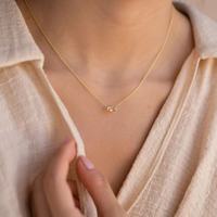 Collier Pendentif Personnalisé Pierre de Naissance 12 Mois pour Femme, Bijoux Exquis en Acier Inoxydable et Zircon Coloré, Cadeaux en Gros