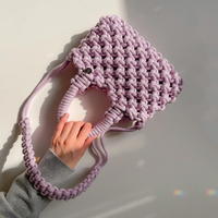 Sacs à main bohèmes faits main en crochet 2026 – Sacs tressés de luxe en macramé pour femme, idéaux pour les vacances d'été à la plage