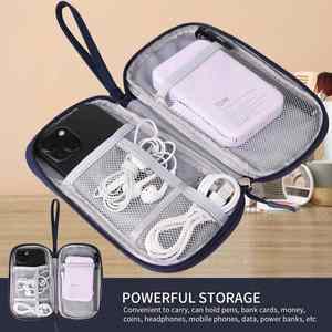 Cable Organizer Bag with Custom Logo, Travel Electronic Accessories Case, Portable Wire Storage Pouch for Charger and Cables - Product Image 3