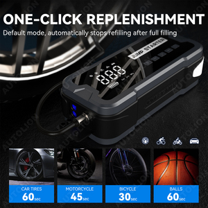 Ne jamais obtenir un démarreur de saut de voiture 24000mAh échoué avec compresseur d'air pour le renforcement d'urgence et le gonflage des pneus - Product Image 5