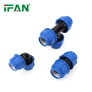 Personnalisation d'usine IFAN tous les Types taille bleu HDPE PP raccords de compression pour l'approvisionnement en eau d'irrigation agricole - Product Image 4
