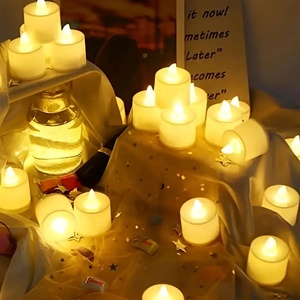Portacandele e Lanterne LED a Batteria - Decorazione <span class=keywords><strong>per</strong></span> Interni <span class=keywords><strong>per</strong></span> Casa, Matrimoni, Compleanni, Ramadan, Lauree ed Eventi Festivi - Product Image 2