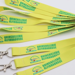 Personalized Heat Transfer Polyester Staff ID Card Lanyards Low MOQ Customization for Office Use and Promotional Gifts - Product Image 2