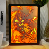 Figurine d'Anime Tanjirou Nezuko, Boîte à Lumière Anime, Lampe de Bureau Gojo, Décoration de Chambre, Cadeau Anime pour les Fans d'Anime