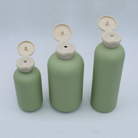 Bouteille de shampooing en plastique HDPE Soft Touch 200ml 400ml 500ml Emballage de lotion pour le corps