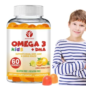 Tamaños personalizados omega 3 gomitas veganas omega 3 6 9 gomitas omega 3 DHA Aceite de algas para niños