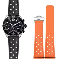 Bracelet de montre en silicone respirant de 22 mm pour bracelet F1 CAZ201 WAZ2113 CAZ1010 Boucle à ardillon souple