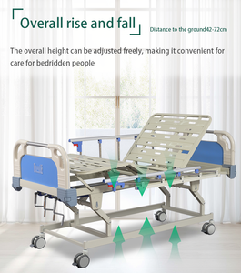 Factory Outlet Manual Three Functions <strong>Hospital</strong> <strong>Bed</strong> 3 Cranks Medical <strong>Bed</strong> Home Care <strong>Bed</strong> For <strong>Hospital</strong> Nursing <strong>Bed</strong> - Product Image 4