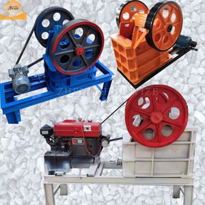 קטן יסודי חשמלי פחם אבן מחצבה פטיש טחנת מגרסה דיזל גרניט רוק גיר לסת מגרסה אבן ריסוק מכונה - Product Image 1