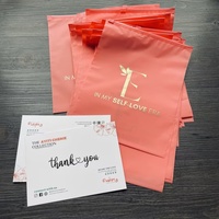 Sacs à fermeture éclair pour vêtements, personnalisés, recyclables, transparents givrés, avec logo imprimé, auto-adhésifs, vente en gros