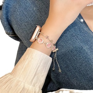 Bracelet de montre en verre Fashion Star pour <span class=keywords><strong>Apple</strong></span> <span class=keywords><strong>Watch</strong></span> 10/9/8/7/6/<span class=keywords><strong>5</strong></span> Bijoux de luxe pour femmes Perles Bracelet pour IWatch 5678910SE - Product Image 6