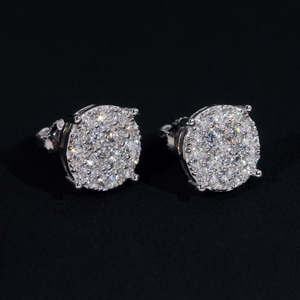 Pendientes <span class=keywords><strong>de</strong></span> Moissanita VVS que Pasan <span class=keywords><strong>la</strong></span> Prueba del Diamante, Plata <span class=keywords><strong>de</strong></span> Ley 925, para <span class=keywords><strong>Hombre</strong></span> y Mujer, con Incrustaciones <span class=keywords><strong>de</strong></span> Moissanita - Product Image 5