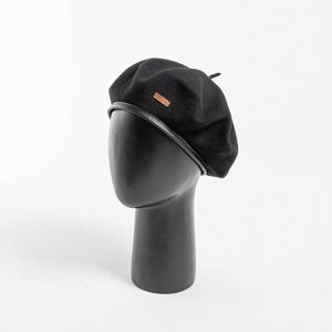 Boina Casual Sencilla para Mujer con Ajuste de Cordón, Nueva Moda Otoño-Invierno, Boina de Cuero PU con Borde de Bolso, Estilo Pintor - Product Image 6