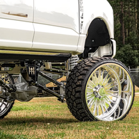 Jantes de camion forgées polies à rebord profond personnalisées SL 30X12 20X10 26X10 26X14 avec 6X139.7 8X180 pour Ford Ranger GMC Sierra 2500HD