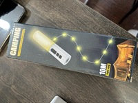 Lampe d'ambiance multifonctionnelle pour la maison et le camping 2024, 10 mètres, lampe de camping LED avec cordon, lumière rechargeable 2 en 1