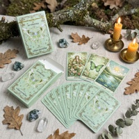 Cartes de tarot en papier personnalisées, écologiques, durables, portables, pour usage familial, avec logo personnalisé et coins arrondis