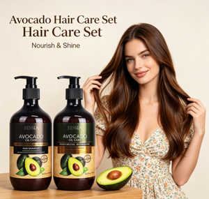 Ensemble Shampooing et Après-Shampooing à l'Huile d'Avocat Faible MOQ Hydratant Lissant pour Cheveux Abîmés - Product Image 1