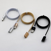 Pabrik grosir kabel USB 2.0 laki-laki ke perempuan kepang nilon pengisian daya dan Transfer Data untuk PC kabel ekstensi USB