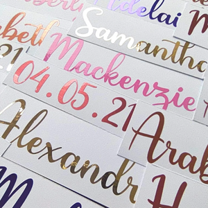 Calcomanías de vinilo personalizadas Pegatinas de nombre de vidrio Pegatinas DE BODA Calcomanía personalizada Caja de regalo Calcomanía de nombre - Product Image 3