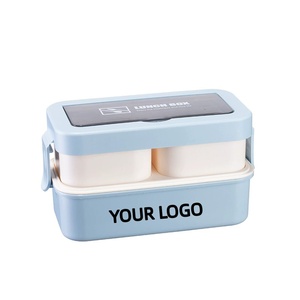 Boîte à bento de grande capacité de 1250 ml avec compartiments, boîte à lunch portable agrandie avec vaisselle, contenants à salade pour le déjeuner - Product Image 1