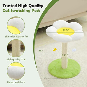 Fabricante personalizado de lujo flor blanca peluche gato árbol al por mayor lindo pequeño gato árbol Torre mejor vendedor raspador <span class=keywords><strong>para</strong></span> <span class=keywords><strong>gatos</strong></span> más pequeños - Product Image 4