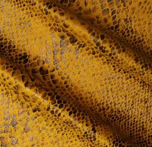Impressão de micro fibra de camurça, pele de cobra, reciclado, tricô, para vestuário