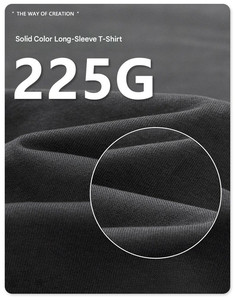 Camisetas Básicas de Manga Larga para Hombre, 225g, Teñidas con Hilo, 100% Algodón, Logotipo Personalizado, Ecológicas, Antibacterianas, Ropa de Otoño - Product Image 5