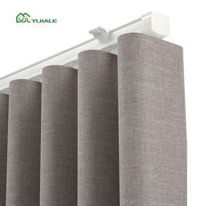 YIJIALE Rails de rideaux portables en alliage robuste de qualité supérieure, forme S, <span class=keywords><strong>pour</strong></span> rideaux à plis ondulés vintage et voiles - Product Image 1