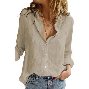 サマーカジュアルレディース長袖プラスサイズエレガント控えめなレディースブラウス & シャツ2024 - Product Image 6