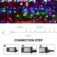 Fabricant chinois de lumières de Noël LED brillantes, étanches, pour usage extérieur, avec prise certifiée pour la décoration des arbres