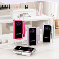 Lime à ongles sans fil portable multifonctionnelle de luxe, chargement USB direct, 45 000 tr/min, haute vitesse, professionnel, ABS brossé
