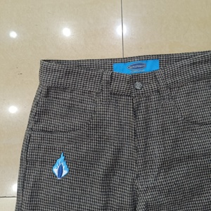 Shorts Vaqueros a Cuadros con Estampado Personalizado para Hombre, Estilo Casual, Corte Amplio, Ropa de Primavera/Verano 2026 - Product Image 3