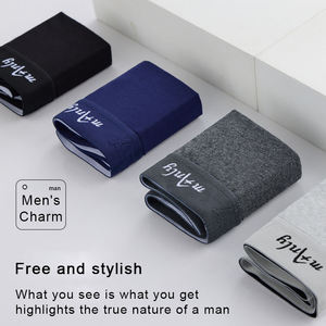 OEM/ODM morbido cotone da <span class=keywords><strong>uomo</strong></span> mutande traspiranti grigie grigie nere leggere Boxer <span class=keywords><strong>slip</strong></span> da <span class=keywords><strong>uomo</strong></span> - Product Image 3