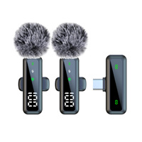 Microphone cravate numérique USB mini portable à clipser pour instruments de musique, téléphone, PC, enregistrement, vlog, interview