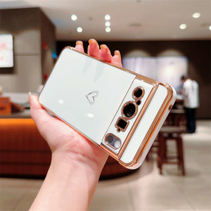 Para <span class=keywords><strong>Google</strong></span> Pixel 9 Pro Funda para teléfono móvil Galvanoplastia Amor Corazón Diseño Anti-caída Funda para teléfono a prueba de golpes - Product Image 5