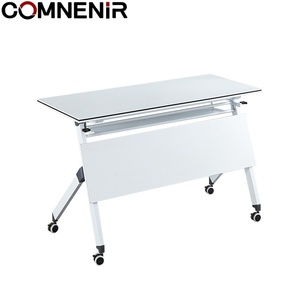 Venta de fábrica, mesa de entrenamiento plegable con ruedas, mesa, patas, escritorio de entrenamiento para oficina y escuela, Juegos Escolares - Product Image 1