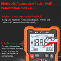 Testeur d'isolation ZOYI ZT-1000R 2 en 1, multimètre numérique avec mesure 1000V 20 Gigaohms