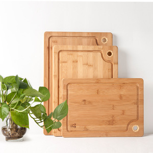 Bambkin bamboo cutting board with <b>sink</b> and hanging holes, rolling board with <b>sink</b> - Product Image 1