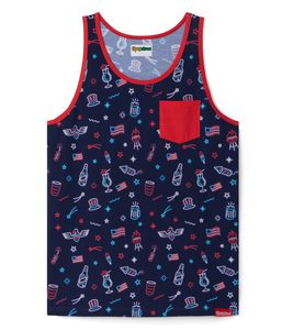 American Symbol Vest Man-Chaqueta sin mangas cómoda y transpirable para hombres, con iconos clásicos americanos - Product Image 3