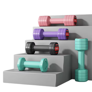 Women's Adjustable <strong>Weight</strong> Ergonomic Non-Slip Home Use Arm Muscle Training Dumbbell with ABS &amp; Zinc-Coated Steel <strong>Plate</strong> - Product Image 4