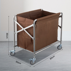 Тележка для уборки больничного белья из нержавеющей стали - Product Image 4