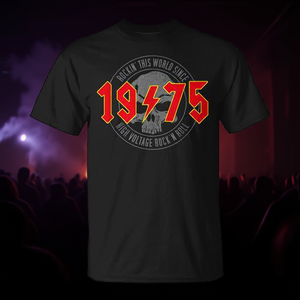 Camiseta de cumpleaños vintage Rock And Roll Heavy Metal 1975 - Product Image 3