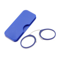 Convenient Pocket-size Pince-nez Reading Glasses Mini Templeless Clip-on Nose Magnifiers Lightweight TR90 for Travel