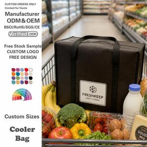Sac isotherme non tissé personnalisé avec logo OEM pour supermarché, sacs <span class=keywords><strong>de</strong></span> courses isothermes <span class=keywords><strong>en</strong></span> gros, sacs isothermes pour boîtes d'usine - Product Image 1