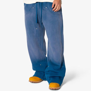 <span class=keywords><strong>Pantaloni</strong></span> da uomo pesanti Streetwear a gamba larga <span class=keywords><strong>pantaloni</strong></span> Patchwork nuovo Design moda <span class=keywords><strong>pantaloni</strong></span> da uomo Logo personalizzato - Product Image 2
