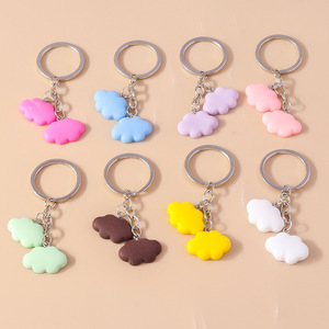 พวงกุญแจรูปเมฆ WenY Jewelry สไตล์การ์ตูนสดใส หวานละมุน เป็นธรรมชาติ ทำจากเรซิ่น - Product Image 2