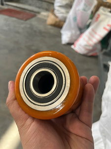 Robust Orange PU and Stainless Steel Iron Core Caster Wheel and Roller Kit 4 5 6 8 Inch for <b>Material</b> <b>Handling</b> Equipment - Product Image 5