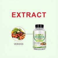 HDK OEM ODM Capsules d'extraits de légumes entiers, complément alimentaire, antioxydants, énergie, vitalité, végétalien, halal, sans OGM, sans gluten